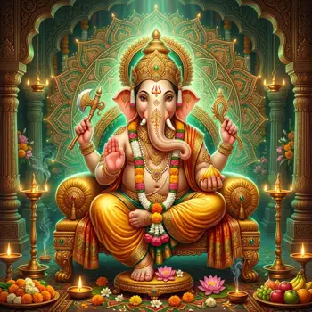 Ganesh Ji Sacred Divine Oracle Banner